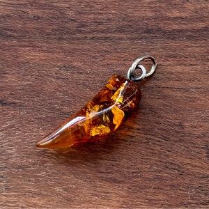 GenuineAmber Horn Pendant Charm